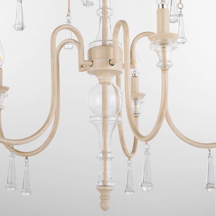 Myhouse Lighting Quorum - 685-5-52 - Five Light Chandelier - Clasica - Washed Oak