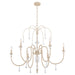 Myhouse Lighting Quorum - 685-6-52 - Six Light Chandelier - Clasica - Washed Oak