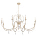 Myhouse Lighting Quorum - 686-8-52 - Eight Light Chandelier - Clasica - Washed Oak