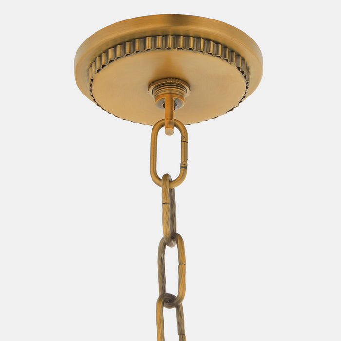 Myhouse Lighting Quorum - 693-6-47 - Six Light Chandelier - Meriam - Brushed Brass
