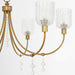 Myhouse Lighting Quorum - 693-6-47 - Six Light Chandelier - Meriam - Brushed Brass
