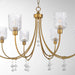 Myhouse Lighting Quorum - 693-8-47 - Eight Light Chandelier - Meriam - Brushed Brass