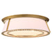 Myhouse Lighting Quorum - 3382-4-47 - Four Light Flush Mount - Gorham - Brushed Brass