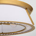 Myhouse Lighting Quorum - 3382-4-47 - Four Light Flush Mount - Gorham - Brushed Brass