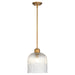 Myhouse Lighting Quorum - 393-47 - One Light Pendant - Meriam - Brushed Brass