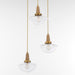 Myhouse Lighting Quorum - 692-3-47 - Three Light Pendant - Stockport - Brushed Brass