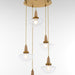 Myhouse Lighting Quorum - 692-5-47 - Five Light Pendant - Stockport - Brushed Brass