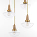 Myhouse Lighting Quorum - 692-5-47 - Five Light Pendant - Stockport - Brushed Brass