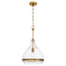 Myhouse Lighting Quorum - 8002-1-47 - One Light Pendant - Tilbrook - Brushed Brass