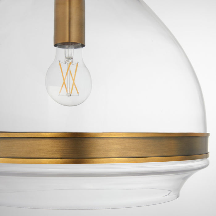 Myhouse Lighting Quorum - 8002-1-47 - One Light Pendant - Tilbrook - Brushed Brass