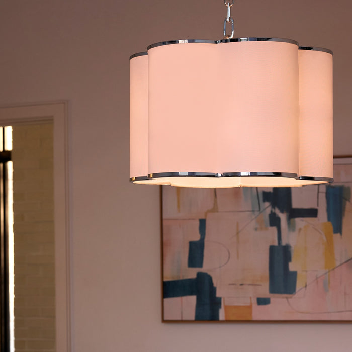 Myhouse Lighting Quorum - 8228-4-14 - Four Light Pendant - Belinder - Chrome