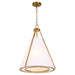Myhouse Lighting Quorum - 8382-3-47 - Three Light Pendant - Gorham - Brushed Brass