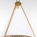Myhouse Lighting Quorum - 8382-3-47 - Three Light Pendant - Gorham - Brushed Brass