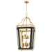 Myhouse Lighting Quorum - 840-8-5947 - Eight Light Pendant - Loire - Matte Black|Brushed Brass