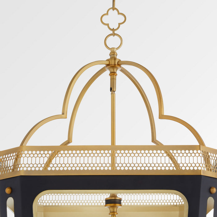 Myhouse Lighting Quorum - 840-8-5947 - Eight Light Pendant - Loire - Matte Black|Brushed Brass