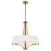 Myhouse Lighting Quorum - 841-4-47 - Four Light Pendant - Imperial - Brushed Brass
