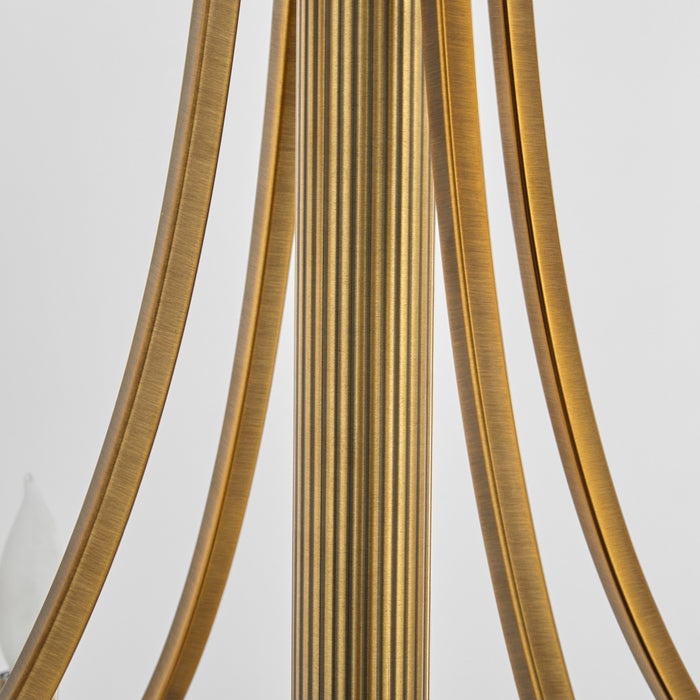 Myhouse Lighting Quorum - 841-4-47 - Four Light Pendant - Imperial - Brushed Brass