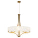Myhouse Lighting Quorum - 841-6-47 - Six Light Pendant - Imperial - Brushed Brass