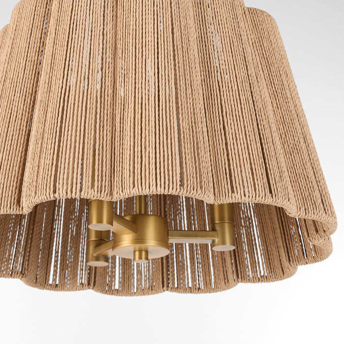 Myhouse Lighting Quorum - 851-3-47 - Three Light Pendant - Anton - Brushed Brass