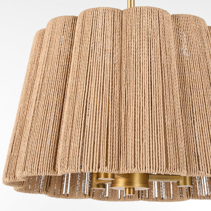 Myhouse Lighting Quorum - 851-3-47 - Three Light Pendant - Anton - Brushed Brass