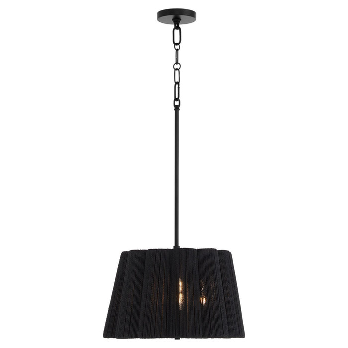 Myhouse Lighting Quorum - 851-3-59 - Three Light Pendant - Anton - Matte Black