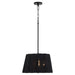Myhouse Lighting Quorum - 851-3-59 - Three Light Pendant - Anton - Matte Black
