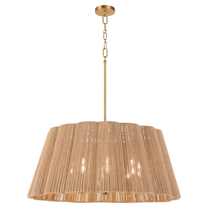 Myhouse Lighting Quorum - 851-8-47 - Eight Light Pendant - Anton - Brushed Brass