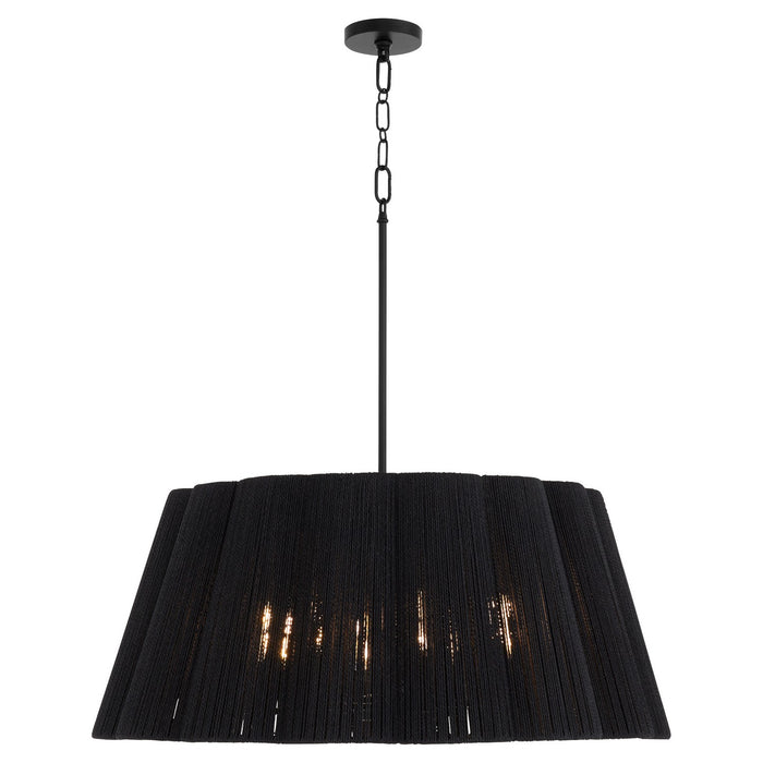 Myhouse Lighting Quorum - 851-8-59 - Eight Light Pendant - Anton - Matte Black