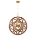 Myhouse Lighting Quorum - 852-22-47 - 12 Light Pendant - Kalio - Brushed Brass
