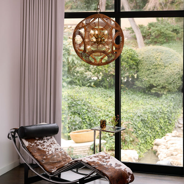 Myhouse Lighting Quorum - 852-22-47 - 12 Light Pendant - Kalio - Brushed Brass