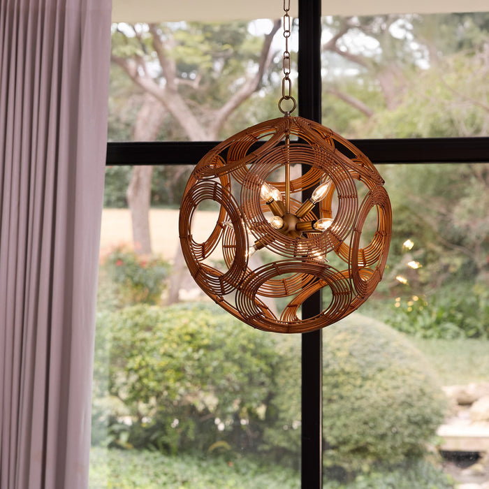 Myhouse Lighting Quorum - 852-22-47 - 12 Light Pendant - Kalio - Brushed Brass