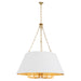Myhouse Lighting Quorum - 8562-12-80 - 12 Light Pendant - Karnes - Aged Brass