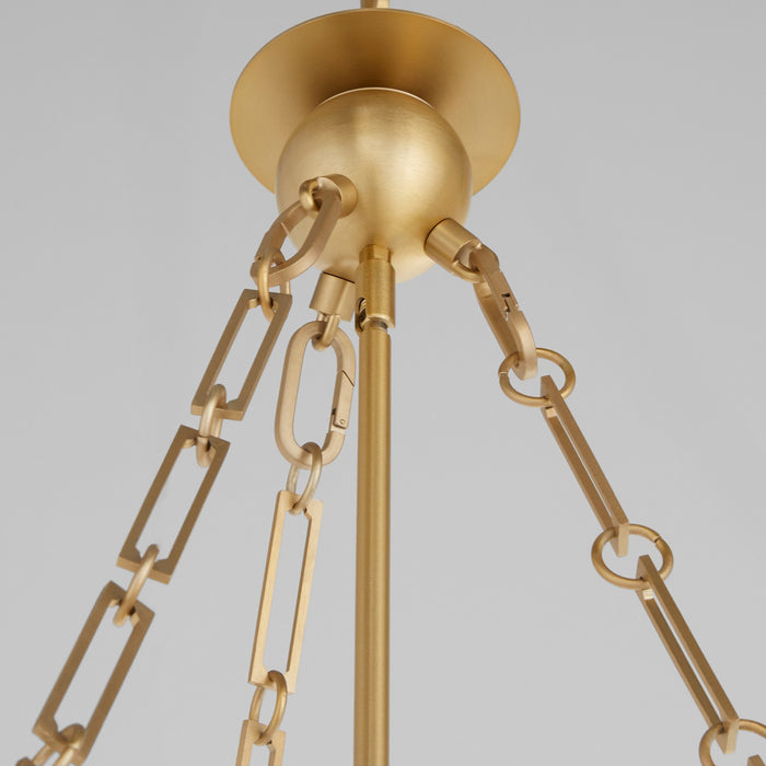 Myhouse Lighting Quorum - 8562-12-80 - 12 Light Pendant - Karnes - Aged Brass