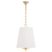 Myhouse Lighting Quorum - 8562-3-80 - Three Light Pendant - Karnes - Aged Brass