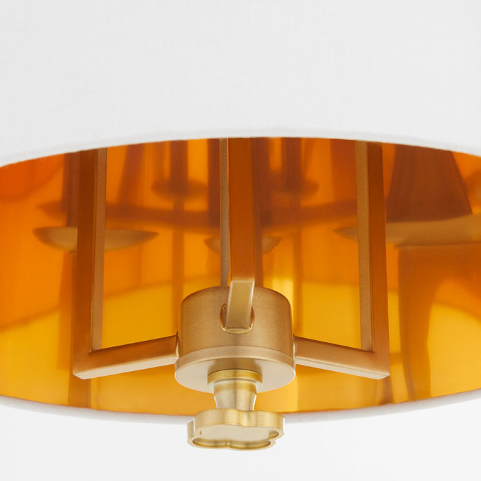 Myhouse Lighting Quorum - 8562-3-80 - Three Light Pendant - Karnes - Aged Brass