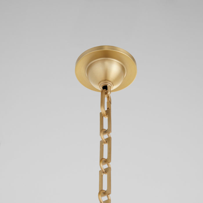 Myhouse Lighting Quorum - 8562-6-80 - Six Light Pendant - Karnes - Aged Brass