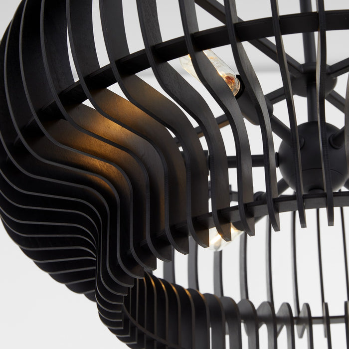 Myhouse Lighting Quorum - 8905-6-59 - Six Light Pendant - Harrelson - Matte Black