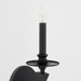 Myhouse Lighting Quorum - 5240-1-59 - One Light Wall Mount - Chantelle - Matte Black