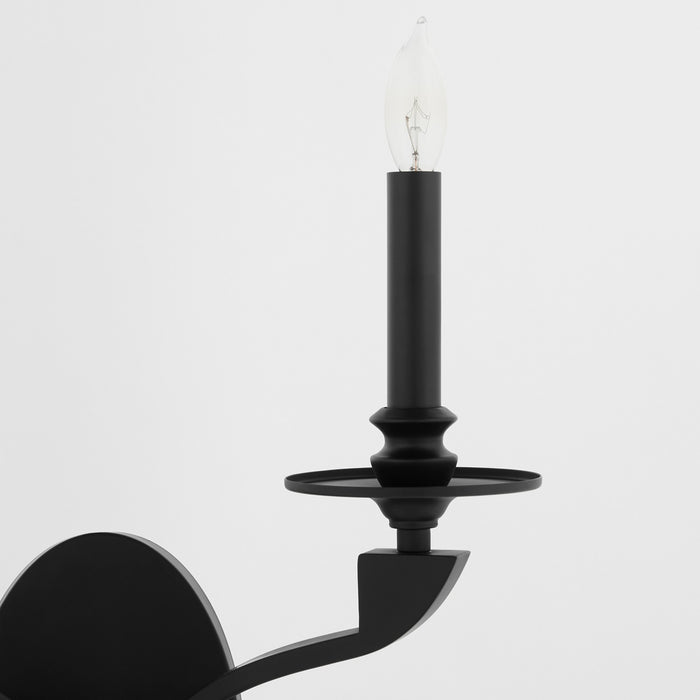 Myhouse Lighting Quorum - 5240-2-59 - Two Light Wall Mount - Chantelle - Matte Black