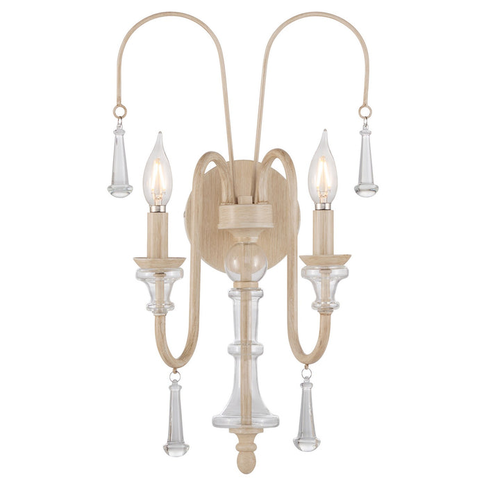 Myhouse Lighting Quorum - 585-2-52 - Two Light Wall Mount - Clasica - Washed Oak