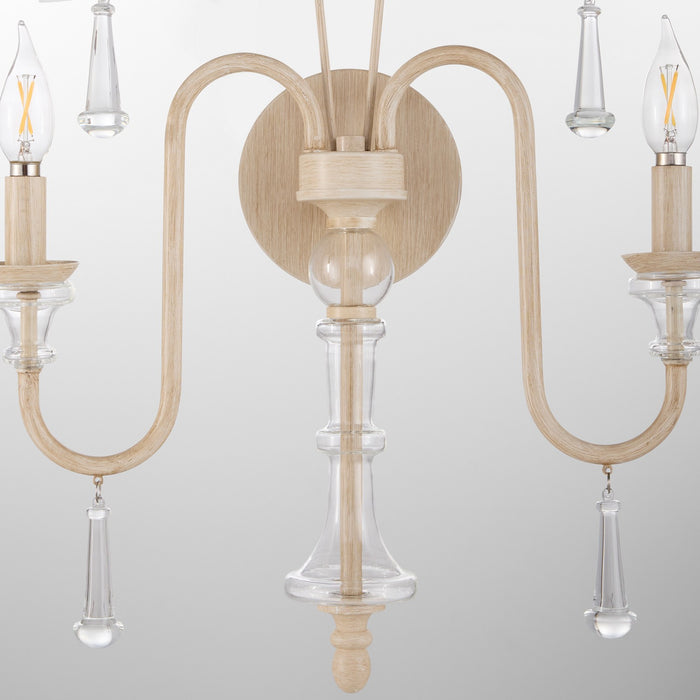 Myhouse Lighting Quorum - 585-2-52 - Two Light Wall Mount - Clasica - Washed Oak