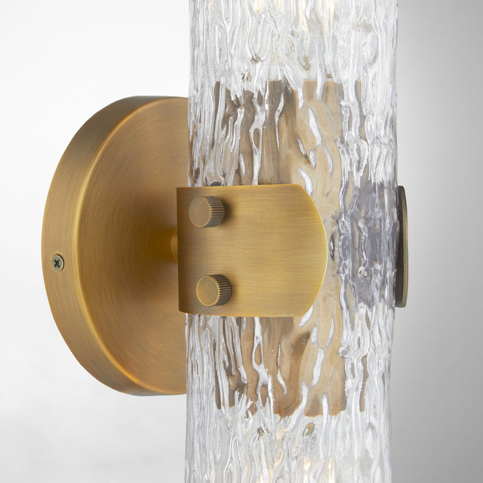 Myhouse Lighting Quorum - 593-2-147 - Two Light Wall Sconce - Meriam - Brushed Brass