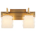 Myhouse Lighting Quorum - 5502-2-47 - Two Light Vanity - Diamonte - Brushed Brass