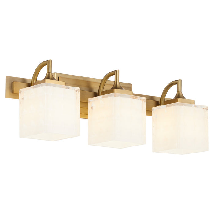 Myhouse Lighting Quorum - 5502-3-47 - Three Light Vanity - Diamonte - Brushed Brass