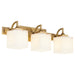 Myhouse Lighting Quorum - 5502-3-47 - Three Light Vanity - Diamonte - Brushed Brass
