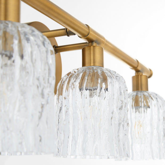 Myhouse Lighting Quorum - 593-3-47 - Three Light Vanity - Meriam - Brushed Brass