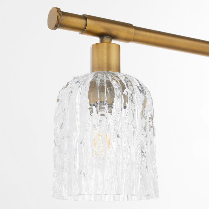 Myhouse Lighting Quorum - 593-4-47 - Four Light Vanity - Meriam - Brushed Brass