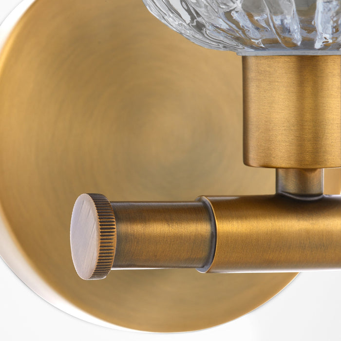 Myhouse Lighting Quorum - 593-1-47 - One Light Wall Mount - Meriam - Brushed Brass