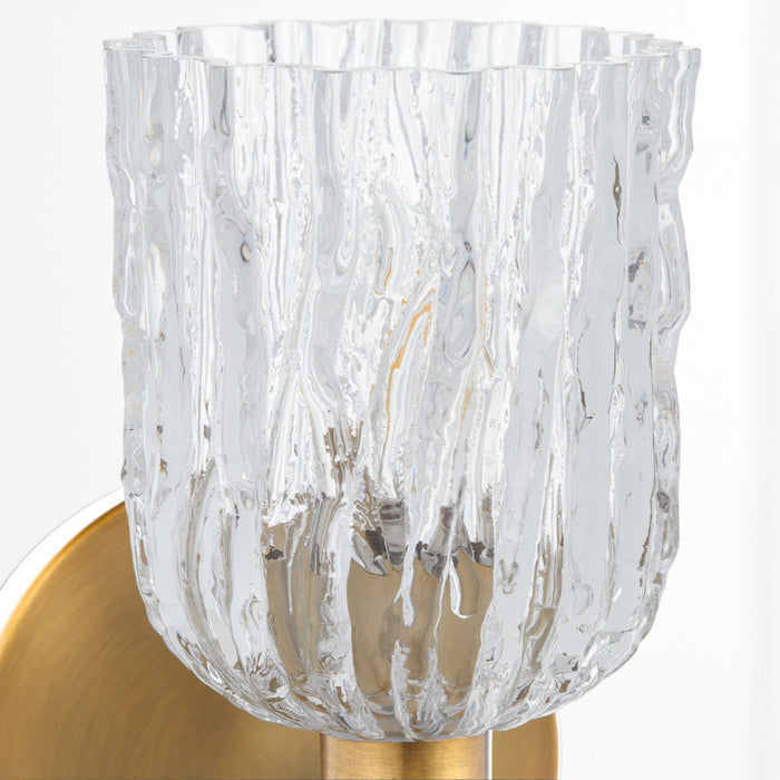 Myhouse Lighting Quorum - 593-1-47 - One Light Wall Mount - Meriam - Brushed Brass