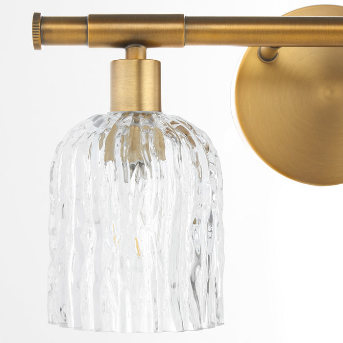 Myhouse Lighting Quorum - 593-2-47 - Two Light Wall Mount - Meriam - Brushed Brass